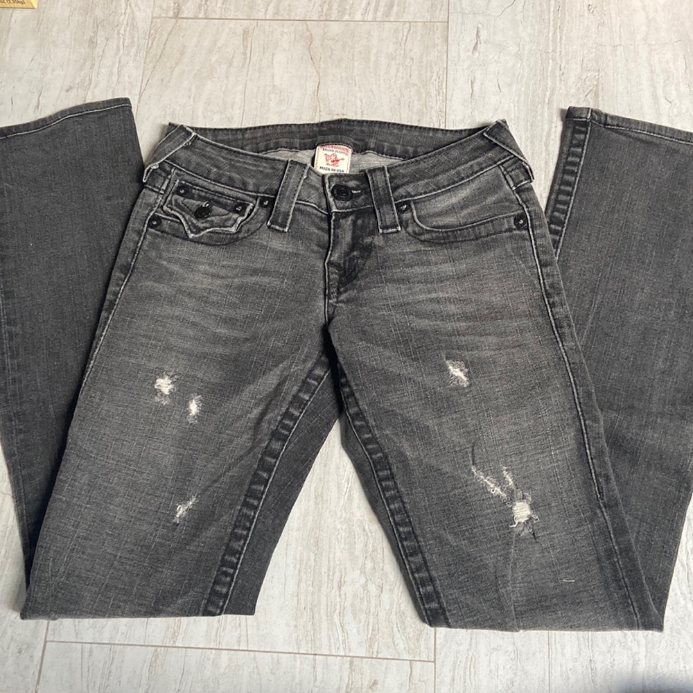 New True Religion gray jean
